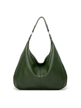 Soft Faux Leather Hobo Shoulder Bag with Zipper